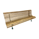 Cast iron and wood garden bench