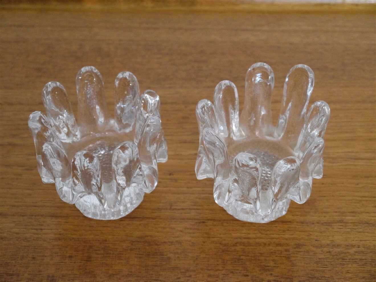 Pair of Scandinavian candle holders "Sun flower" by Goran warff 1960