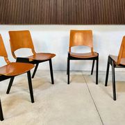 Model P7 Stackable Dining Chairs by Roland Rainer for Pollak, Set of 6
