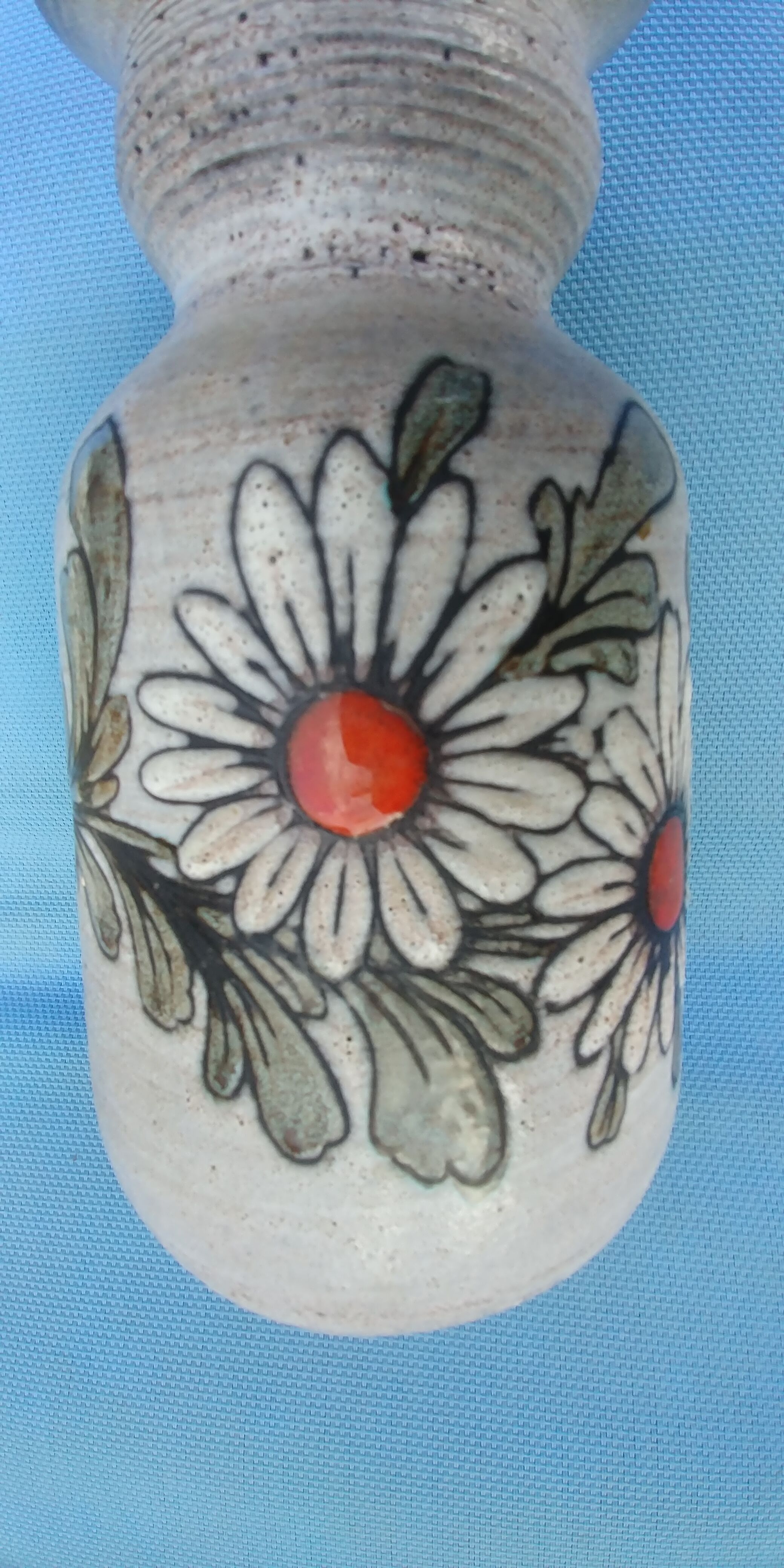 Vase Saint Paul Vallauris signed by Jacques Fonck and Jean Matéo Vintage decoration flowers 70s.