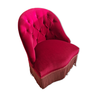 Upholstered toad armchair, 1970