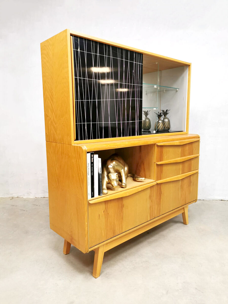 Vintage Czech design cocktail bar by Bohumil Landsman for Jitona