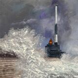 Tableau marine huile sur toile de robert lesselin