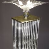 Art Deco style floor lamp made in the 70s in Murano glass