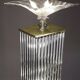 Art Deco style floor lamp made in the 70s in Murano glass