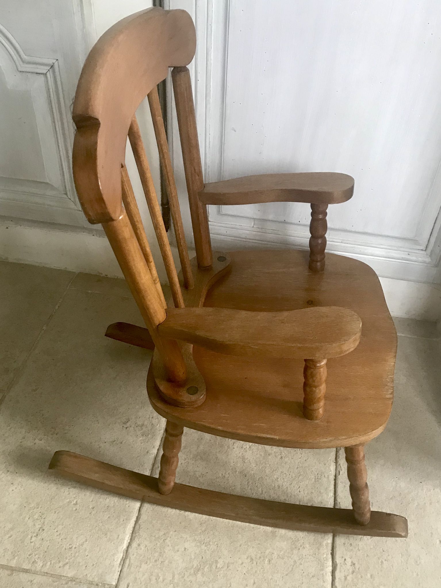 Rocking-chair enfant en hêtre
