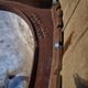Vintage garden bench – oak and cast iron – from the 1960s