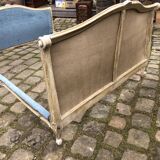 Louis xv style bed stamped Bontemps paris upholsterer