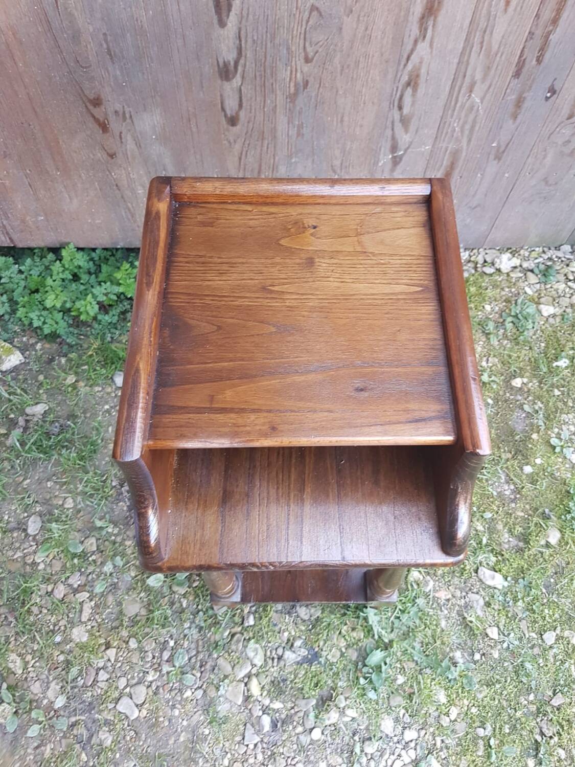 Chevet table nuit  bois + case vintage