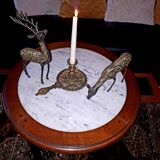 Louis XVI style mahogany pedestal games table