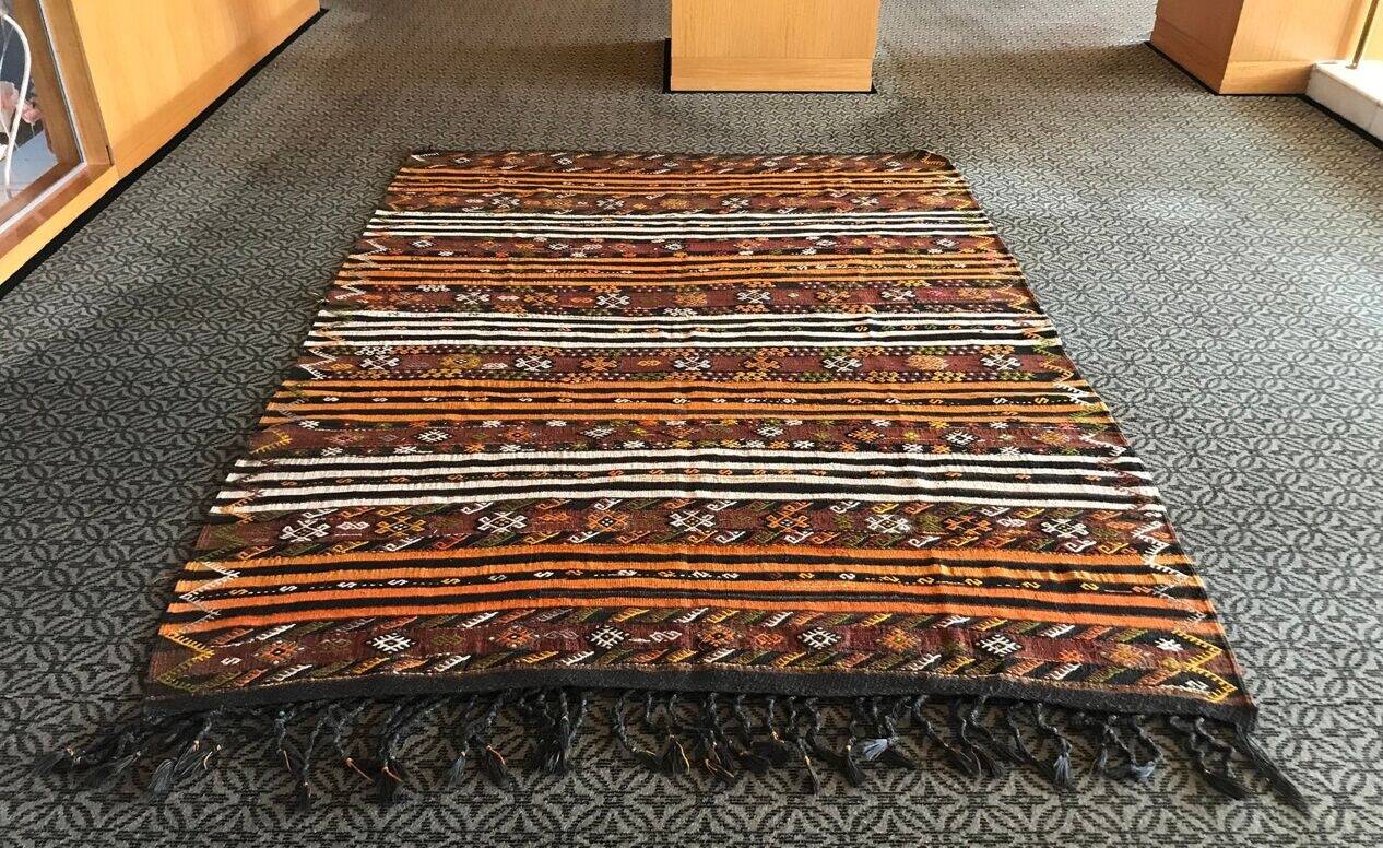 Handmade Oushak Kilim Rug