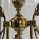 Polished Solid Brass Pendant Chandelier with Three Arms