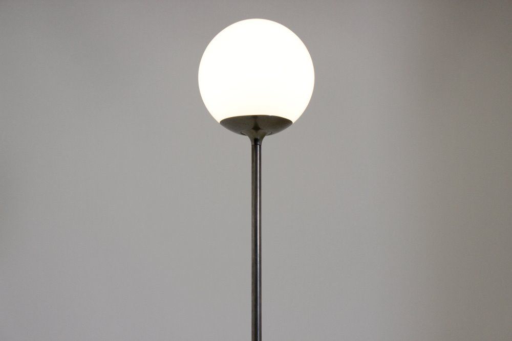 Floor lamp mid century with lamp globe Italy 1970 s