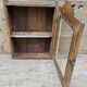 Ancienne vitrine murale tribale en teck birman