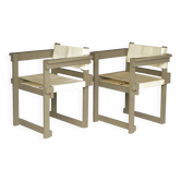Dutch Modernist Side Chairs, Set of 2