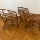 Bamboo sofa and armchair set