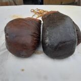 Paire de gants de boxe cuir années 40