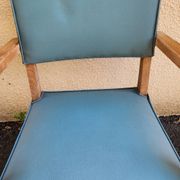 Paire de Fauteuils Bridge Vintage design Années 50  Vert