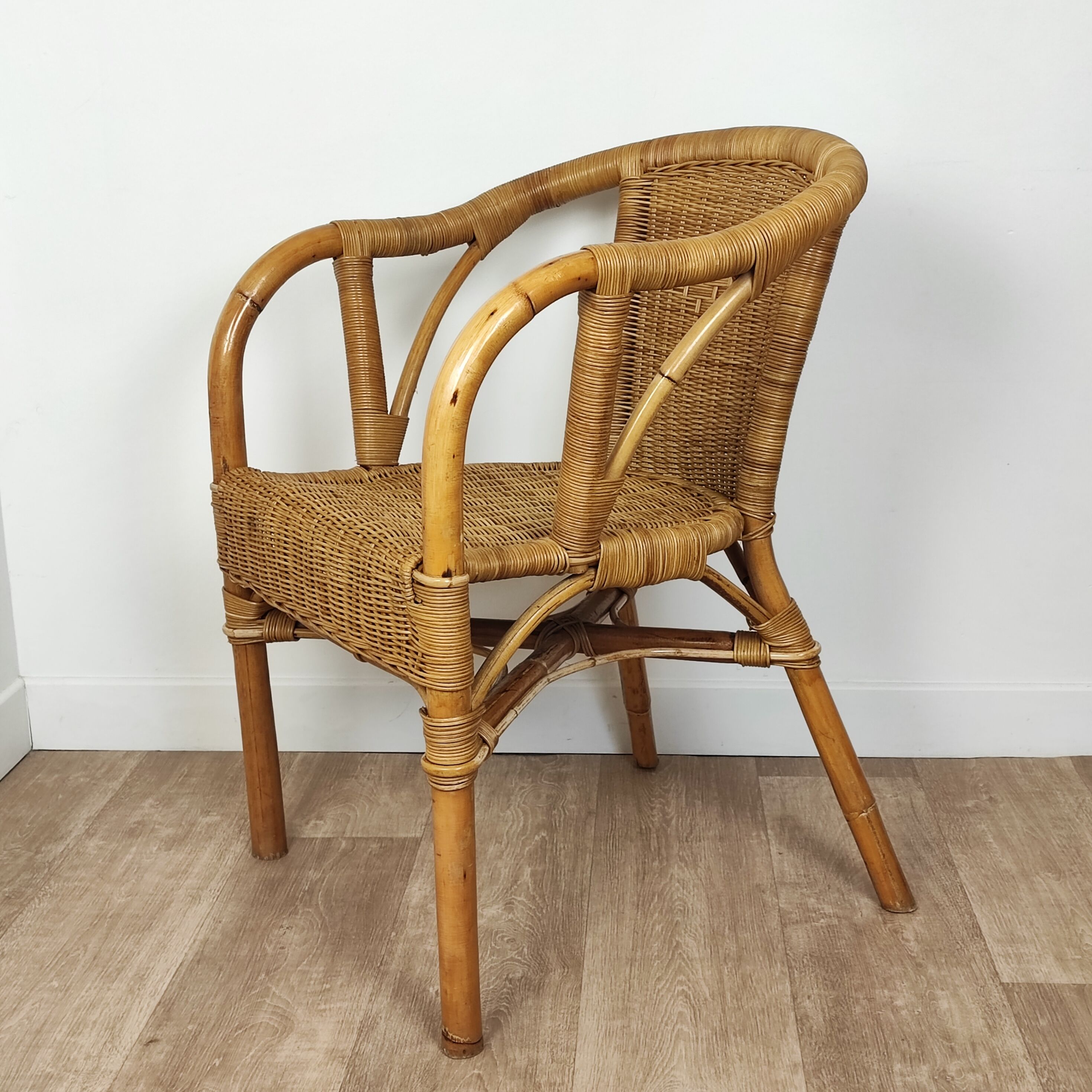 Rattan armchair
