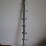 Grey school wall rack 10 hooks 1500mm