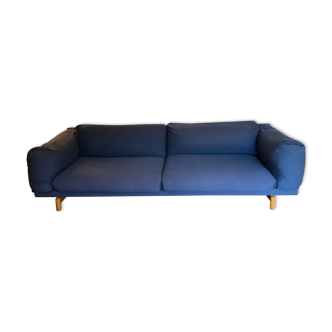 Sofa Rest Muuto, 3 seats, blue Kvadrat Hallingdal