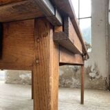 19th century oak farmhouse table 270cm with extensions
