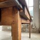Table de ferme XIXème chêne 270cm avec allonges
