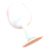 Footed cup / Opaline chalice White milk white