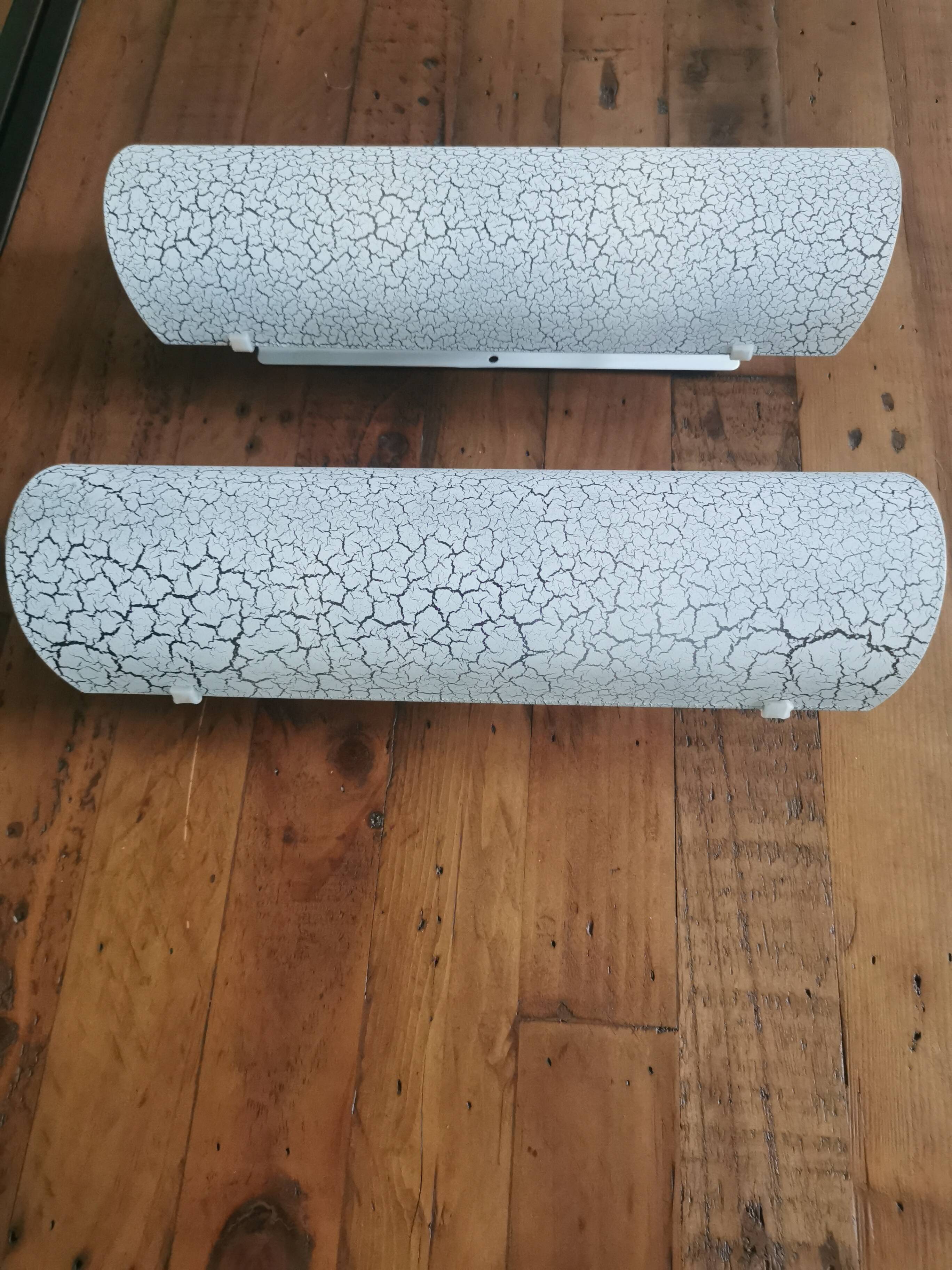 Wall lights. Cracked glass