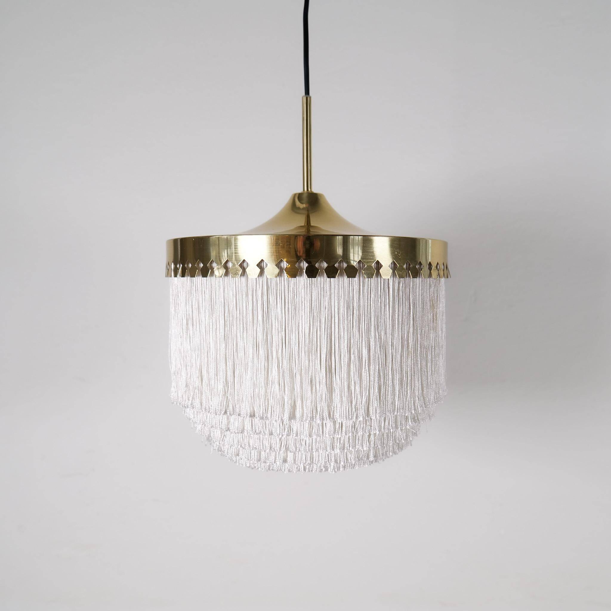 Midcentury Modern fringe ceiling lamp Hans-Agne Jakobsson Model T601, Sweden