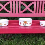 3 nesting salad bowls Tuileries porcelain gold cup of good French taste