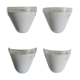 Italian sconces wall lamps  by Leucos with Murano glass, 1970s