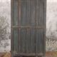 Indian furniture Blue patinated carved wardrobe with 2 doors and 1 shelf, unique piece