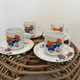 Lot 4 winterling bavaria vintage porcelain cups in perfect condition