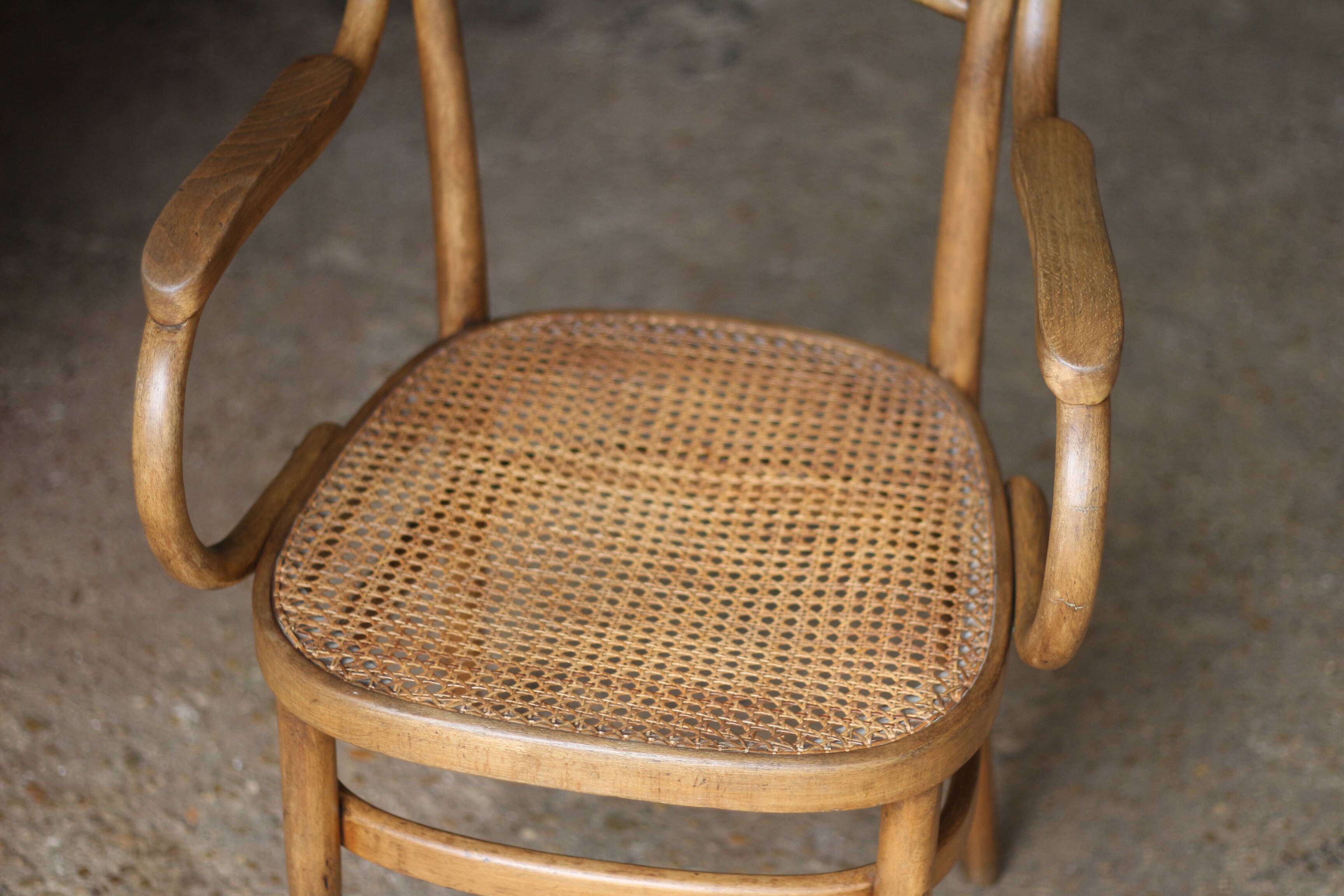 fauteuil en bois courbé  (Cambier ou Carton) vers 1900.
