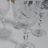 Polish crystal wine glasses 90s