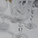 Verres à vin cristal polonais 90s