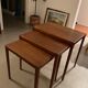 Teak nesting tables by Ludvig Pontoppidan