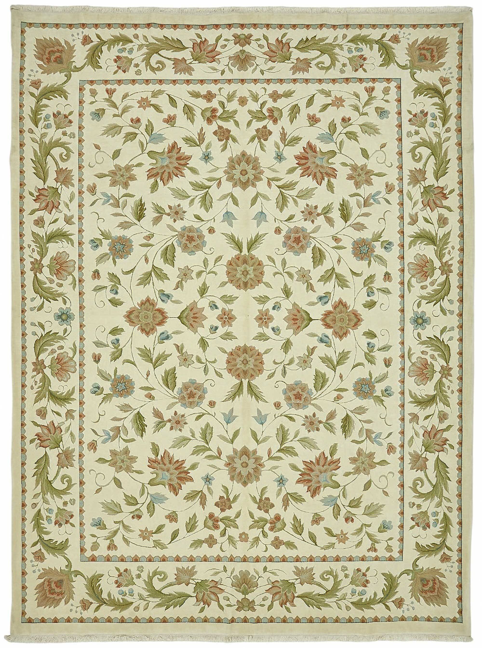 Turkish Handknotted Wool Oushak Rug 274 cm x 370 cm