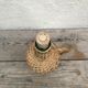 Bottle old woven wicker rattan
