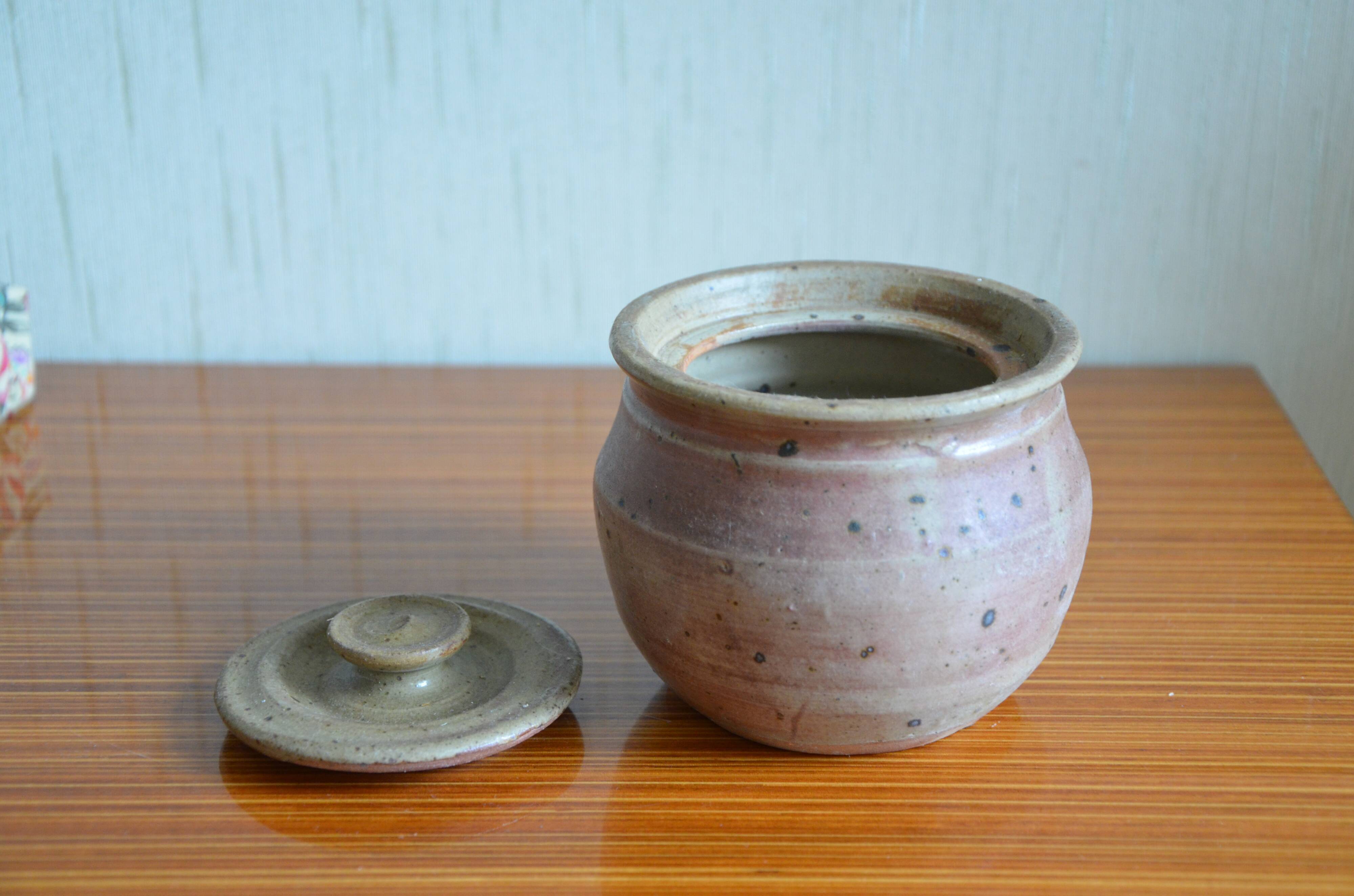 Vintage sandstone sugar pot