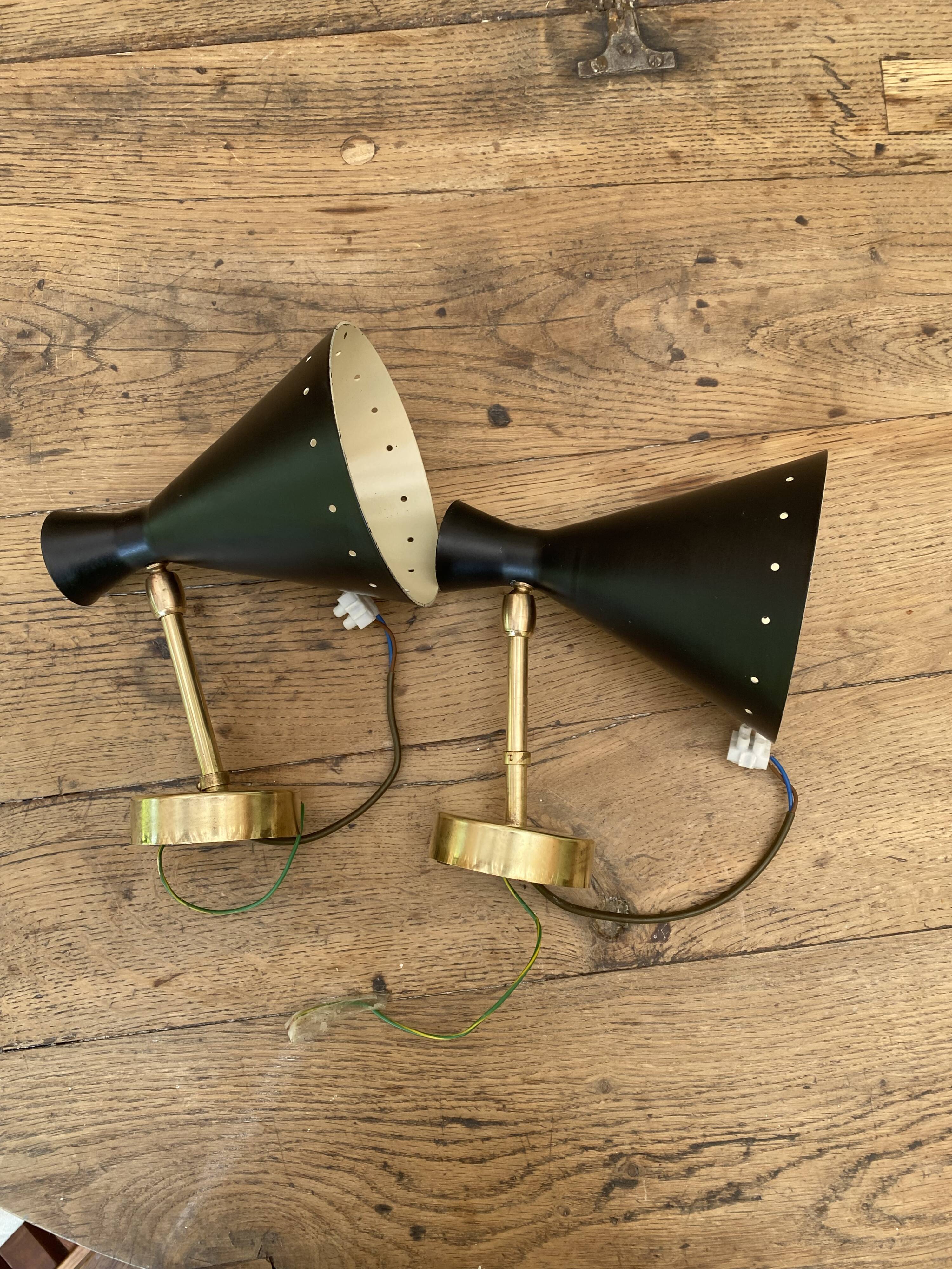 Pair of wall lights