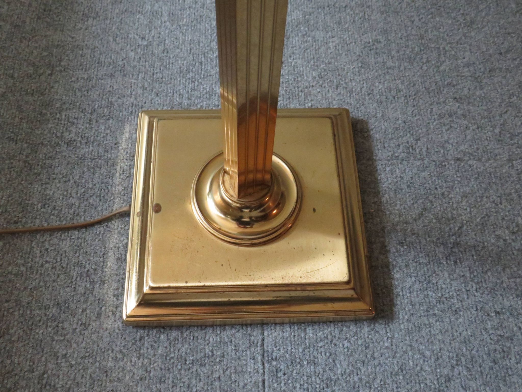Brass lamppost, Hollywood Regency of the 1970s