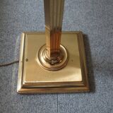 Lampadaire en laiton, Hollywood Regency des années 1970