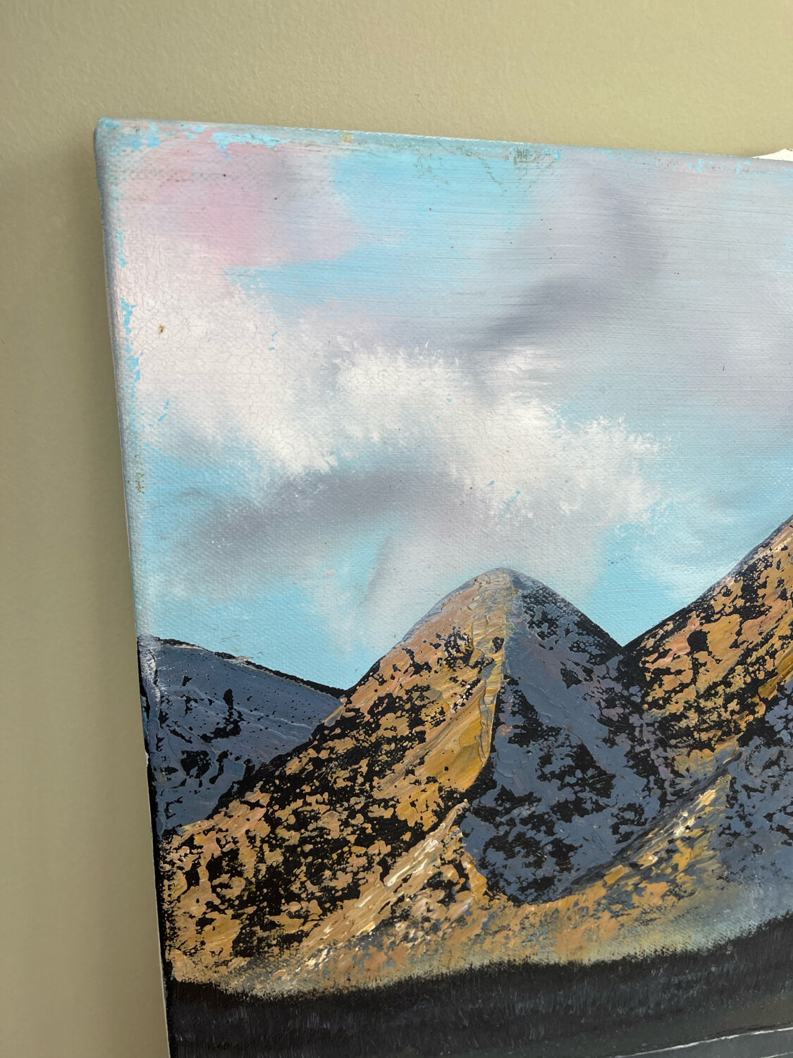 Huile sur toile Paysage de montagne