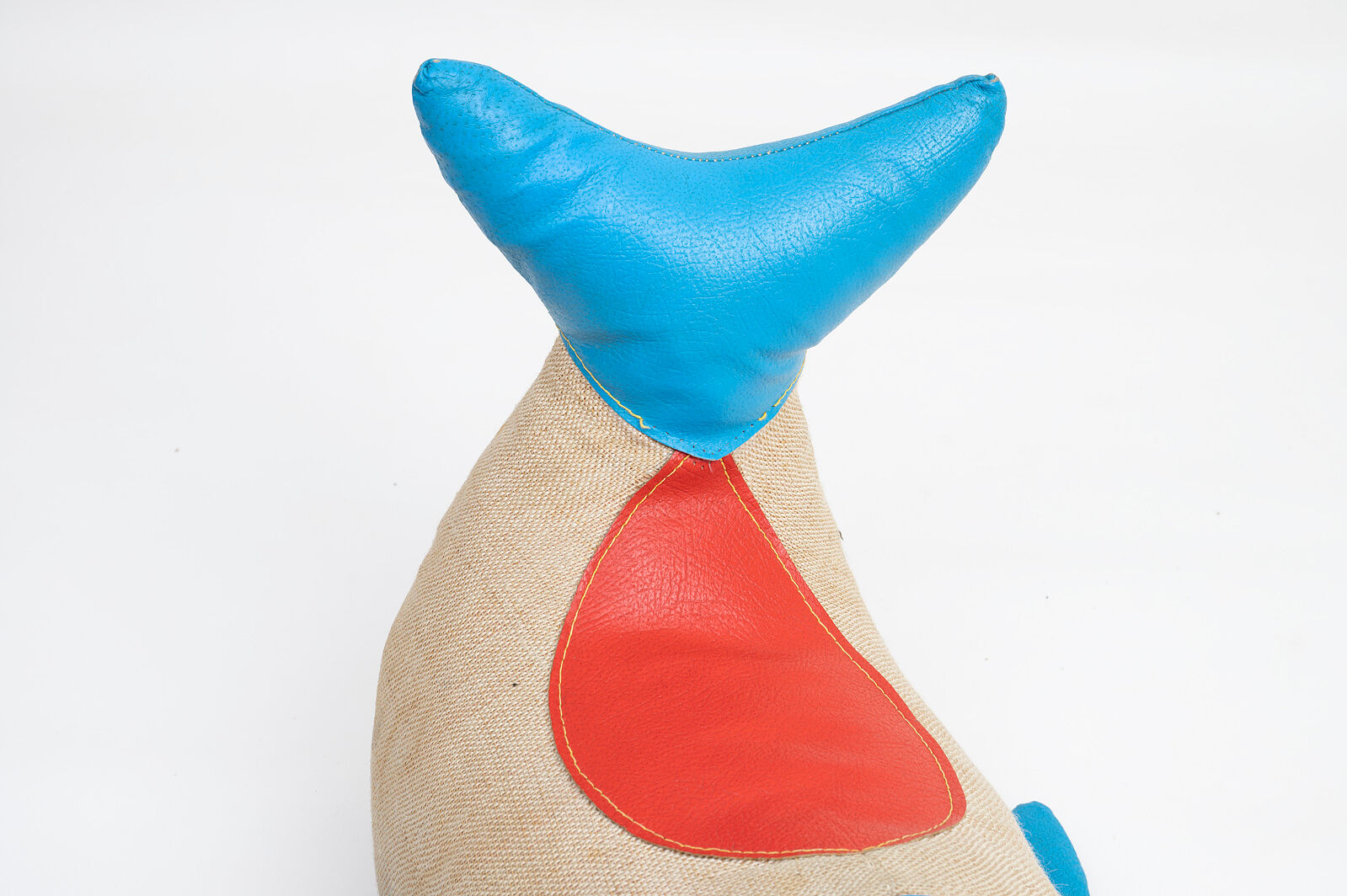 Vintage whale therapeutic toy by Renate Müller for H. Josef Leven, Sonneberg, 1960s