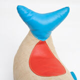 Jouet thérapeutique vintage baleine par Renate Müller pour H. Josef Leven, Sonneberg, années 1960