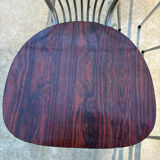 Set of 4 Formica chairs, 1960s style with metal frame.