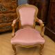 Child's armchair in Louis-Philippe style in walnut, second half of the 20th century.