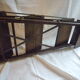 Industrial metal and wood workshop stepladder